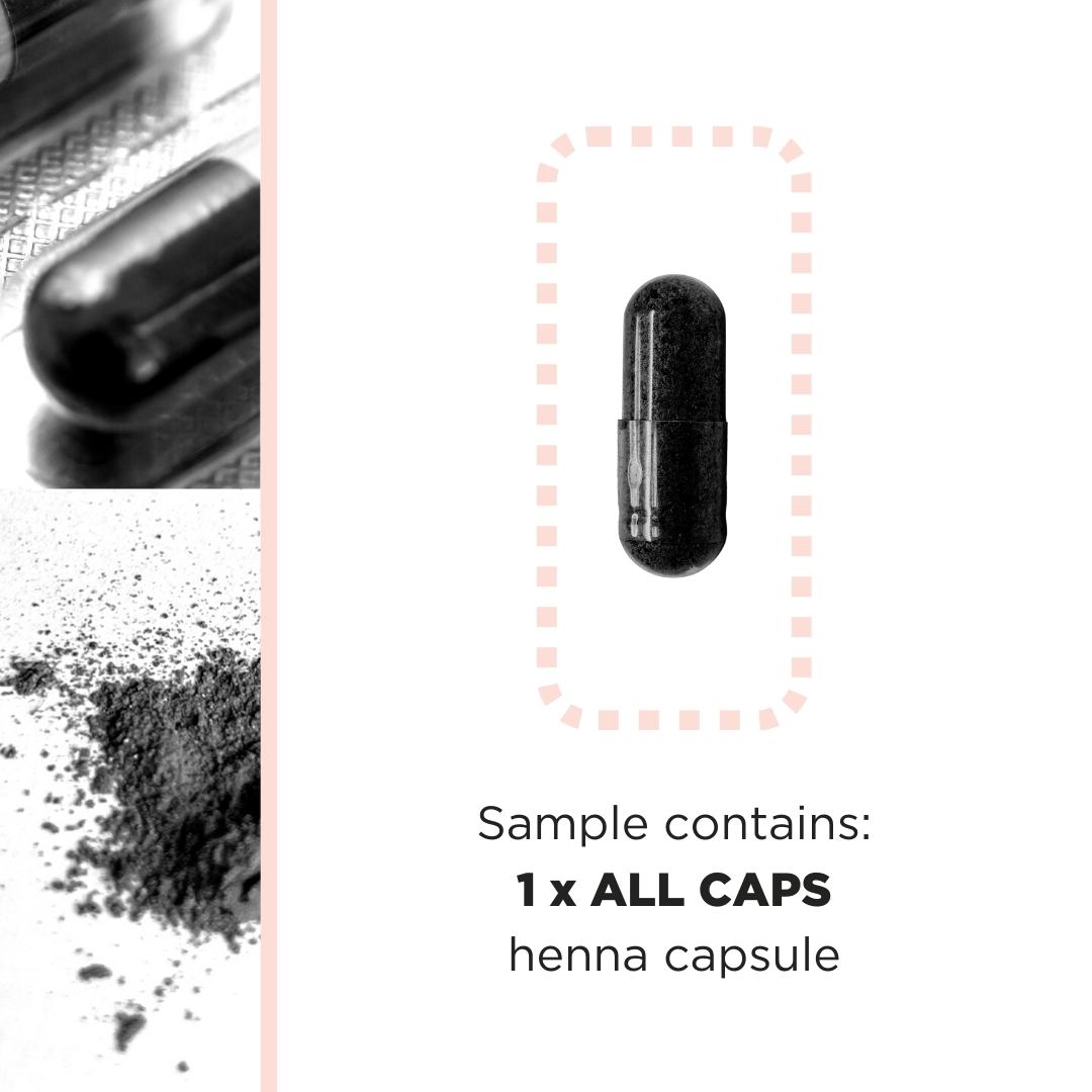 ALL CAPS HENNA CAPSULE Sample