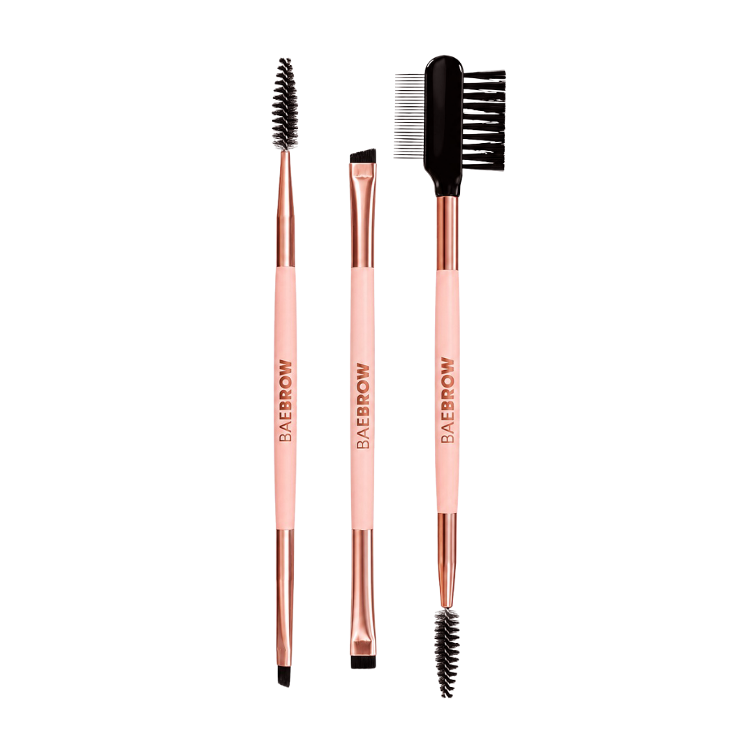 Brush Trio - Essential Brow and Lash Styling Kit - BAEBROW