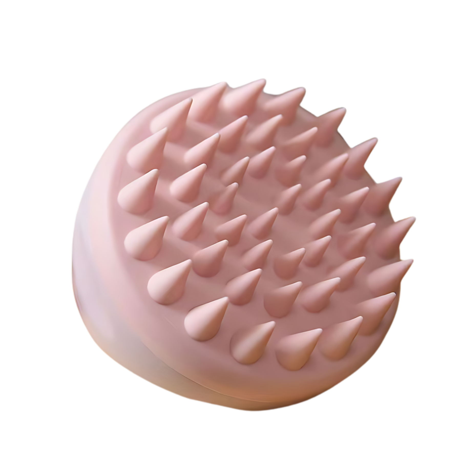 Scalp Massager Scrubber Brush for stimulating, exfoliating the scalp and increasing circulation for better hair growth, comfortable grip handle, suitable for all hair types in pink color