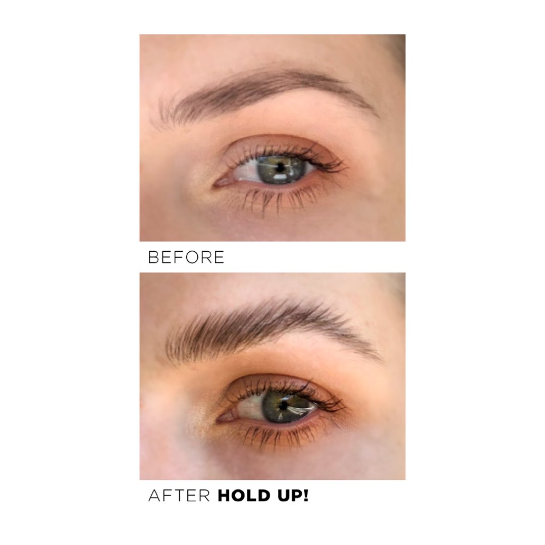 HOLD UP! Flexible Brow Wax + Dual Angled Brush