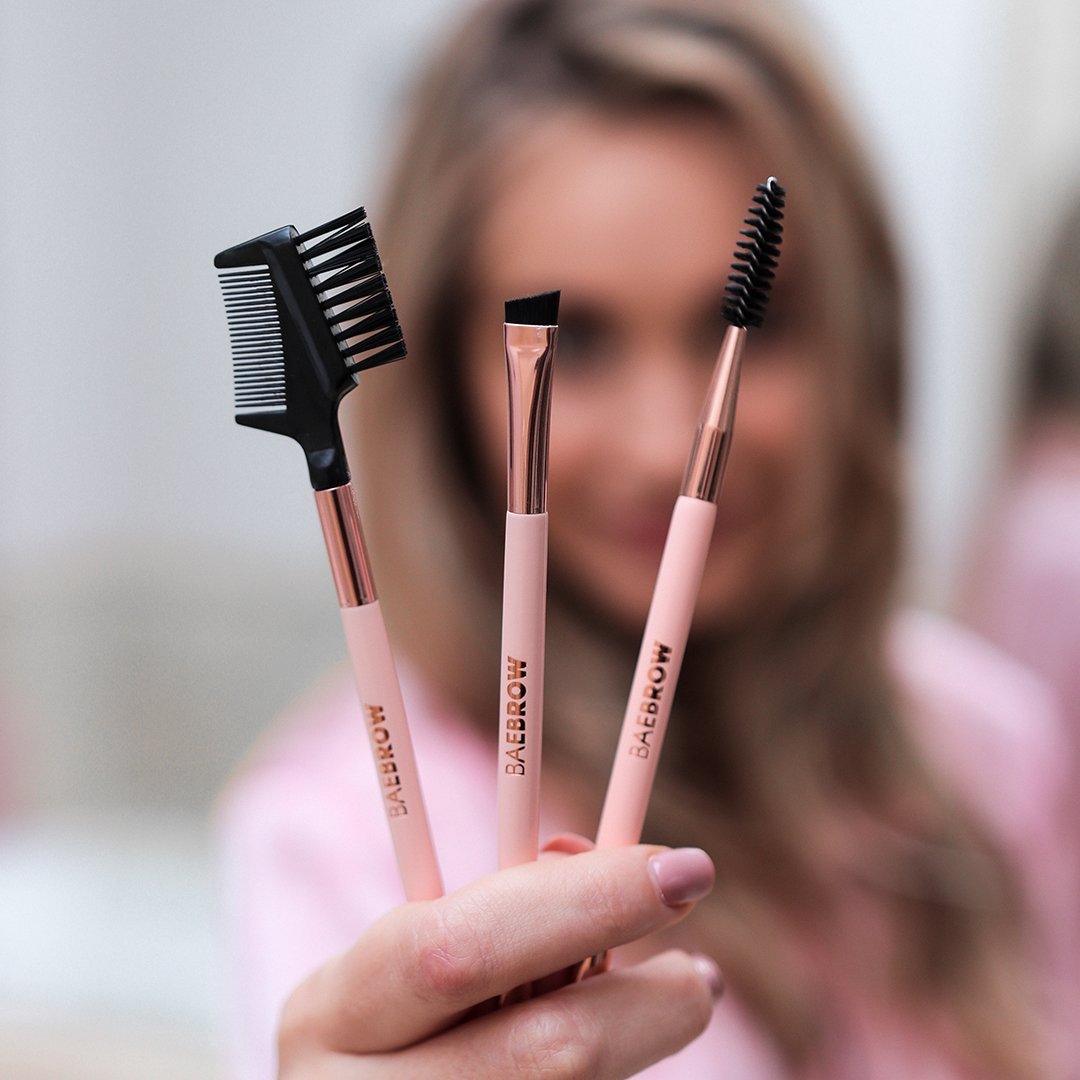 Brush Trio - Essential Brow and Lash Styling Kit - for brow styling, grooming and tinting