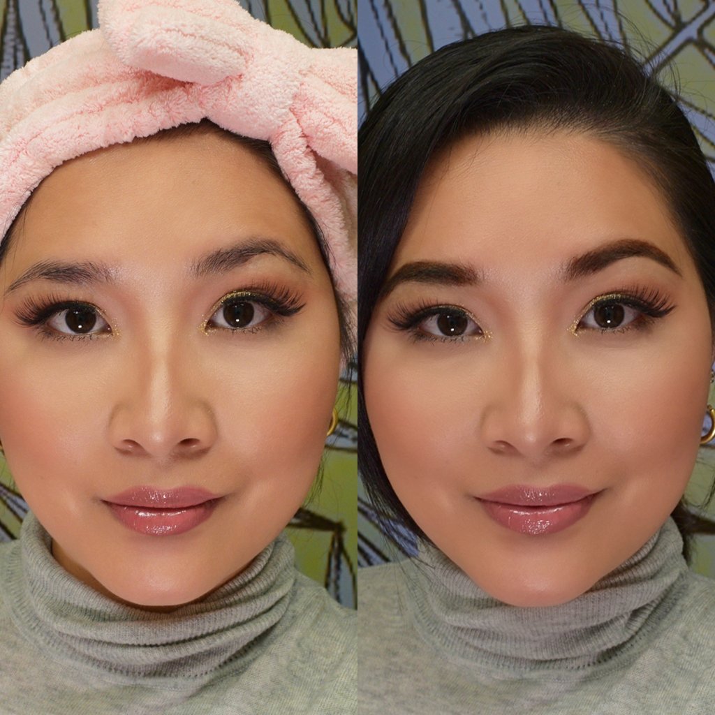 Instant tint for eyebrow tinting in black color natural effect gentle formula no mixing before and after