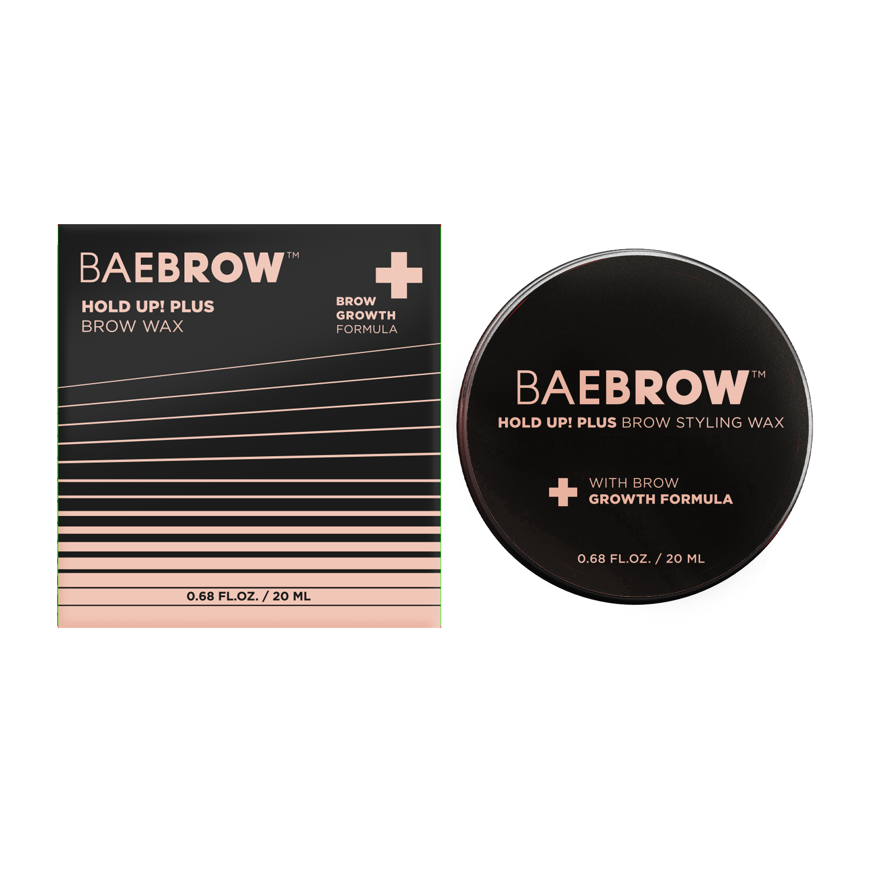 HOLD UP! PLUS Brow Wax is a new, unscented version which includes a powerful brow growth formula. Infused with nourishing ingredients like Biotinoyl Tripeptide-1, it doesn't just style - it nurtures and grows your brows over time