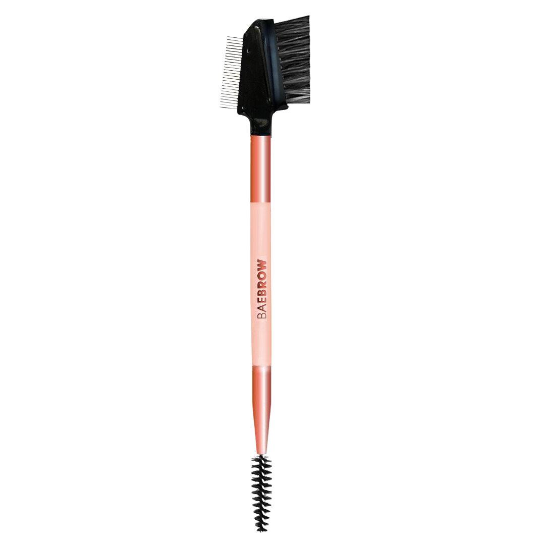 Meet our essential brow styling brush No. 3.1 - BAEBROW Brow Groomer + Lash Comb + Spoolie - PRO version. This triple multitasker was designed to aid you in getting brows AND lashes into formation.