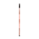 Eyebrow styling brush with rose gold handle and black bristle head on a white background