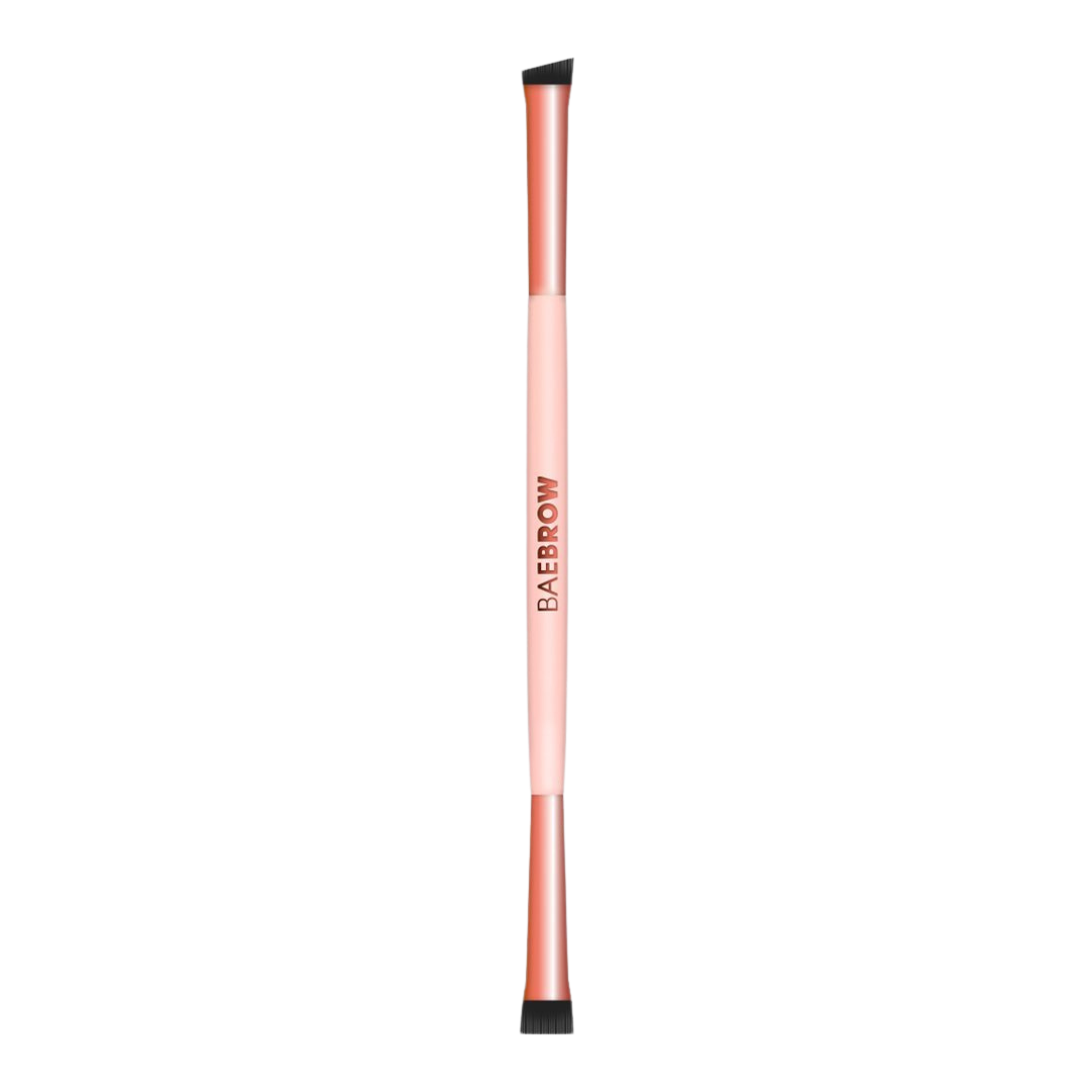 This brush provides extreme precision and ease for drawing a brow line below your arch and applying hairlike strokes to create a fuller effect.