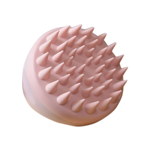 Scalp Massager Scrubber Brush for stimulating, exfoliating the scalp and increasing circulation for better hair growth, comfortable grip handle, suitable for all hair types in pink color