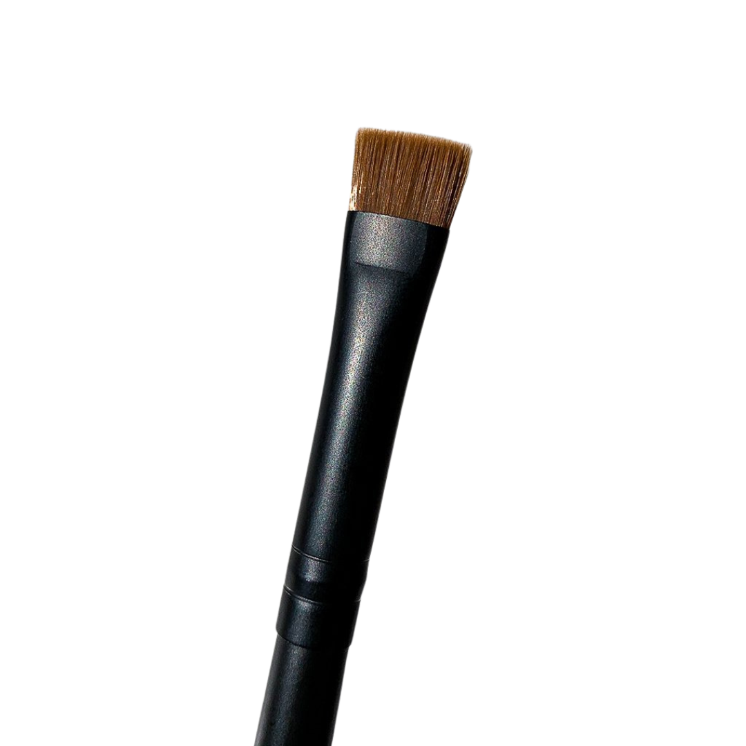 Straight Edge Flat Brush for eyebrow styling at home, firm bristles, precise  and easy application