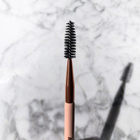 Dual Ended Angled Brush - BAEBROW Double-sided  high quality brush, spoolie for blending color products, brush through brows, creating fluffier, fuller and natural looking eyebrows 